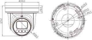 Kamera IP GenSTAR GANZ 71E5M213D-M GANZ