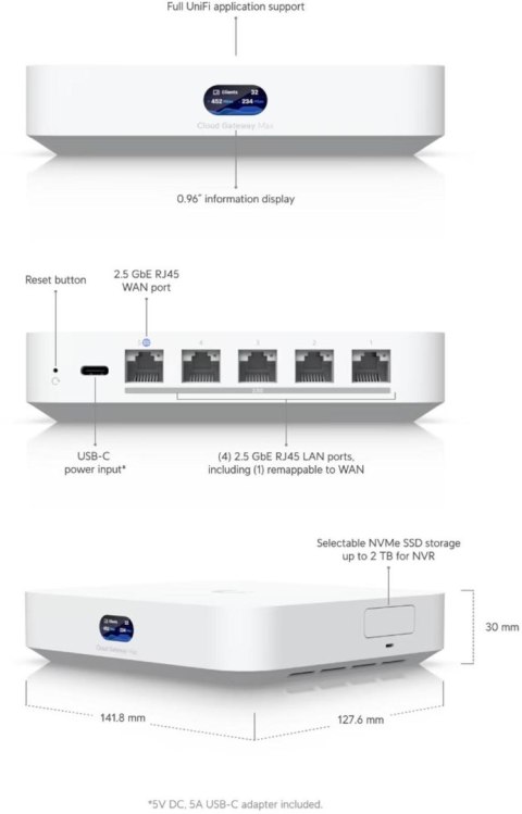 UBIQUITI UNIFI CLOUD GATEWAY MAX (UCG-MAX) UBIQUITI
