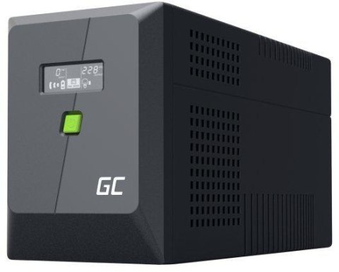 UPS ZASILACZ AWARYJNY Greencell PowerProof 1500VA 1050W LCD CZYSTA SINUSOIDA GREEN CELL