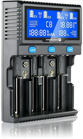 Ładowarka do akumulatorków cylindrycznych Li-ion oraz Ni-MH everActive UC-4200 EVERACTIVE
