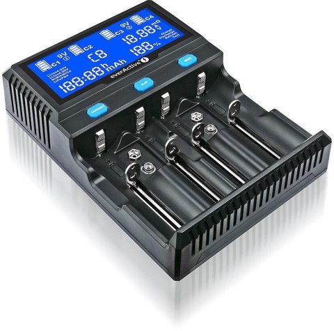 Ładowarka do akumulatorków cylindrycznych Li-ion oraz Ni-MH everActive UC-4200 EVERACTIVE