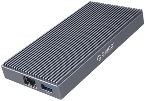Orico Stacja dokująca z obudową M.2 NVMe, aktywna PD 100W, HDMI 2.0, audio, RJ-45, czytnik kart ORICO