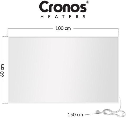 Panel grzewczy IR CRONOS Carbon P800 White CRONOS HEATERS