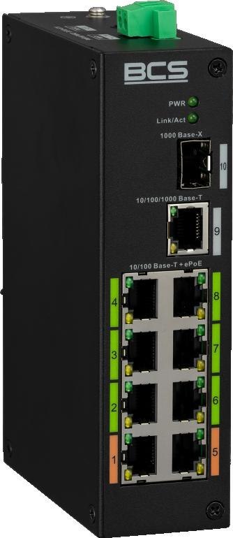 Switch PoE BCS LINE BCS-L-SP08E01G-1SFP(2) BCS