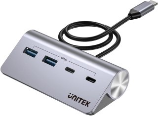 Unitek Hub alumininiowy USB-A/USB-C z 4 portami 5Gbps UNITEK