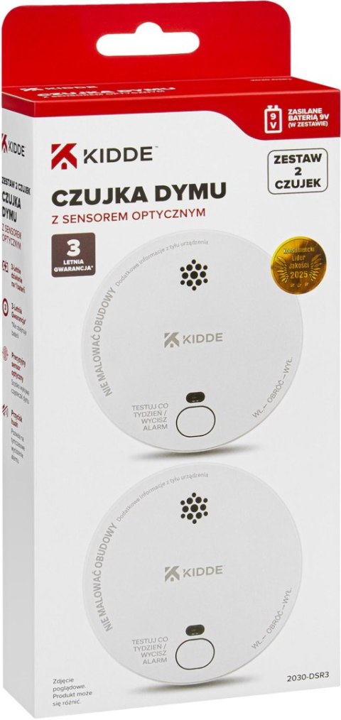 Zestaw 2 czujek dymu KIDDE 2030-DSR3 KIDDE
