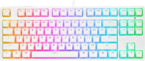 Klawiatura przewodowa Rampage TKL GHOST biały INNY