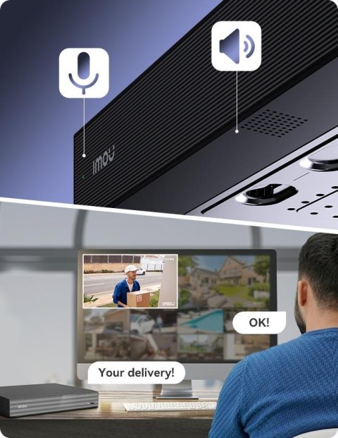 Rejestrator IP Imou NVR-N110-8A0E-P 10- kanałowy IMOU