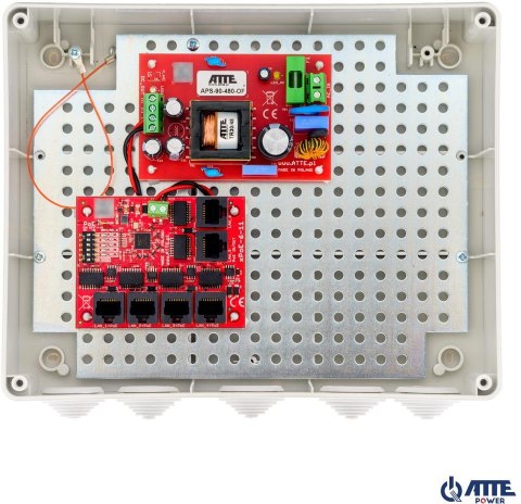 Zestaw do 5 kamer IP switch PoE 5P+1UP ATTE IP-5-11-L3 ATTE