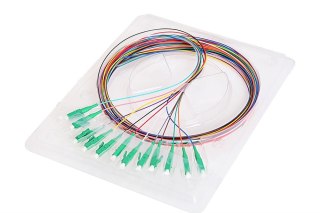 12X PIGTAIL LC/APC SM G657A2 GOLD zestaw 12x 2m OEM