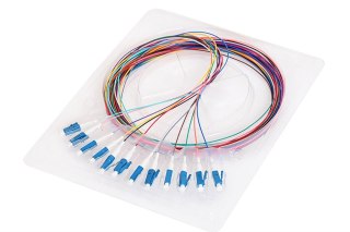 12X PIGTAIL LC/UPC SM GOLD zestaw 12x 2m OEM