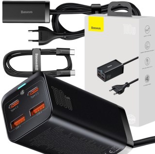 ŁADOWARKA SIECIOWA Baseus GaN 3 Pro Desktop Charger CCGP000101 100W 2x USB-A 2x USB-C PD 3.0 QC 4.0+ BASEUS