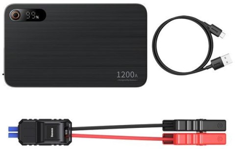 POWERBANK BOOSTER Baseus Super Jump Starter C00245700111-00 12000mAh 12V 1200A + KABLE KROKODYLKI BASEUS