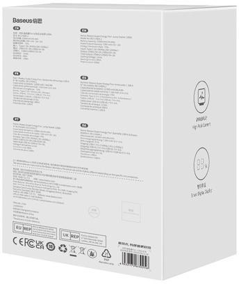 POWERBANK BOOSTER Baseus Super Jump Starter C00245700111-00 12000mAh 12V 1200A + KABLE KROKODYLKI BASEUS