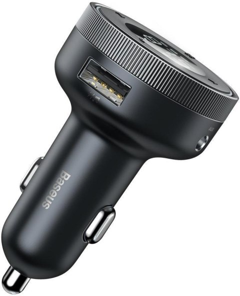 TRANSMITER FM ŁADOWARKA SAMOCHODOWA Baseus Enjoy CCLH-01 3.4A 2x USB-A JACK 3.5MM BT 5.0 BASEUS