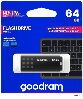Pendrive Goodram UME3 64GB USB 3.0 Czarny GOODRAM