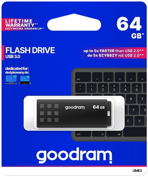 Pendrive Goodram UME3 64GB USB 3.0 Czarny GOODRAM