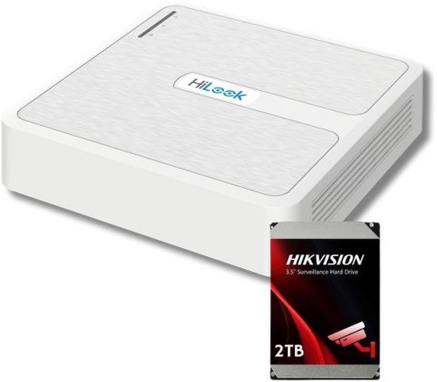 Rejestrator IP Hilook 8 kanałowy 4MP NVR-8CH-H/8P PoE z dyskiem 2TB HILOOK