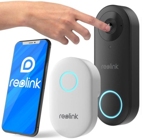 Reolink bezprzewodowy wideo dzwonek D340W Wi-Fi 5MPx REOLINK