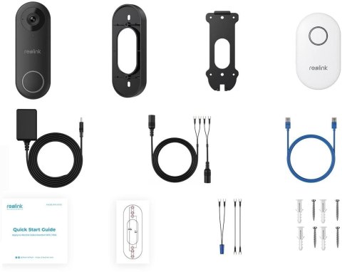 Reolink bezprzewodowy wideo dzwonek D340W Wi-Fi 5MPx REOLINK