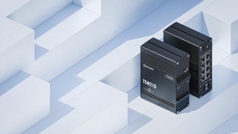 Teltonika TSW210 switch przemysłowy 8xGE 2xSFP PoE+ (TSW210000040) DIN TELTONIKA
