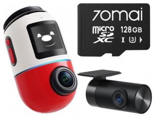 Wideorejestrator 70mai X800 Omni 4K/GPS/WiFi Dual czerwony + karta SD 70mai 128GB 70MAI