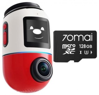 Wideorejestrator 70mai X800 Omni 4K/GPS/WiFi czerwony + karta SD 70mai 128GB 70MAI
