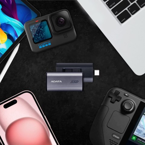 Adata Zewnętrzny dysk SSD SC750 500GB USB3.2C 1050/1000 MB/s ADATA
