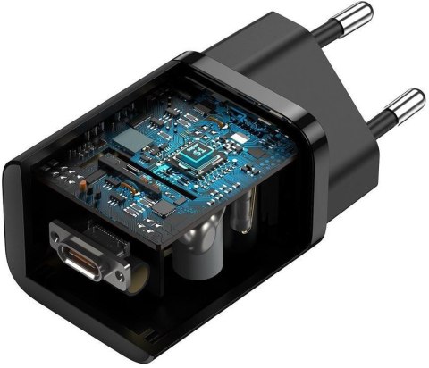 ŁADOWARKA SIECIOWA Baseus Super Si Quick Charger 1C TZCCSUP-L01 25W 1x USB-C PD 3.0 QC 3.0 + KABEL BASEUS