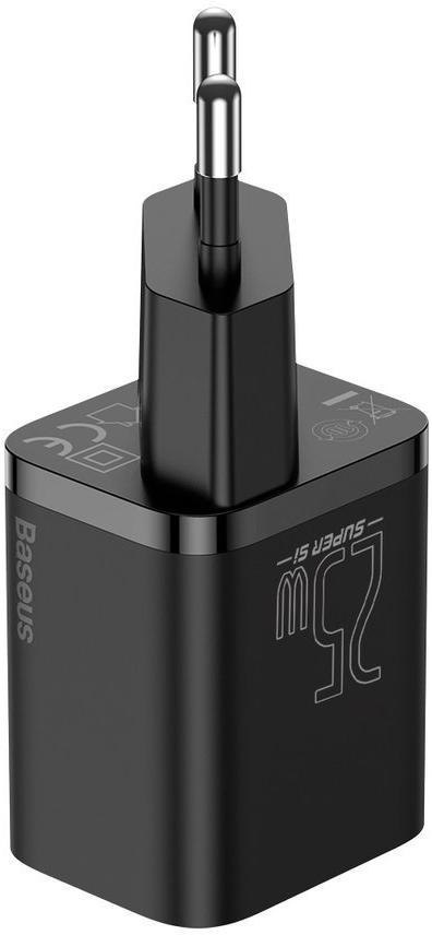 ŁADOWARKA SIECIOWA Baseus Super Si Quick Charger 1C TZCCSUP-L01 25W 1x USB-C PD 3.0 QC 3.0 + KABEL BASEUS