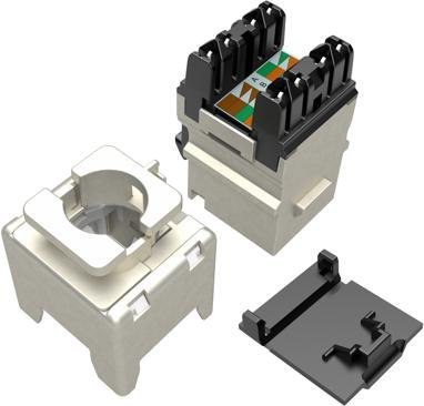 Moduł Keystone szybkozaciskowy narzędziowy SOLARIX Cat.6 STP FTP RJ45 srebrny SOLARIX