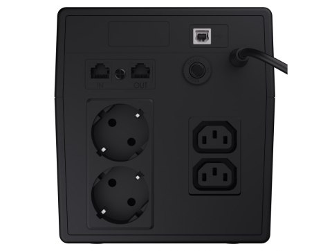 UPS ZASILACZ AWARYJNY Green Cell MICROSINE 1000VA 700W Z WYŚWIETLACZEM LCD UPS08 GREEN CELL