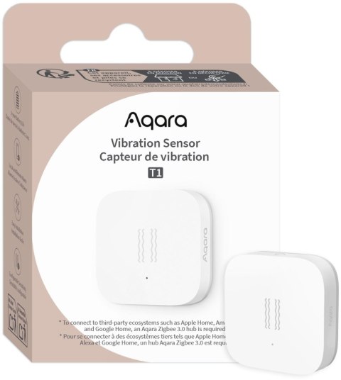 Aqara Vibration Sensor T1 | Czujnik wibracji | Biały VB-S01D AQARA