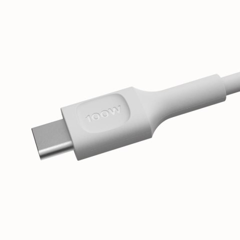 KABEL USB-C / USB-C Greencell PowerFlex 30cm PD 100W biały silikonowy GREEN CELL