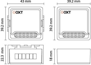 Moduł OXT mini ściemniacz 1 obwód ZigBee TUYA T265 OXT