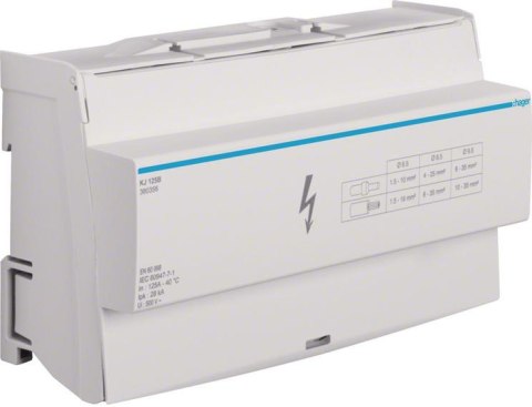 Blok rozdzielczy 4-polowy In=125 A Hager KJ125B HAGER