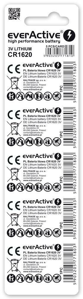 Bateria CR1620 everActive (blister 5 szt.) EVERACTIVE