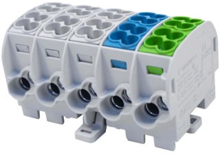 Blok rozdzielczy - odgałęźny Al/Cu 80150 SIMBLOCK sza/nie/zie SCB 25-5X 81500020 SIMET