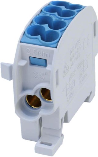Blok rozdzielczy odgałęźny SCB 25 Al/Cu 80110 SIMBLOCK, niebieski 81501003 SIMET