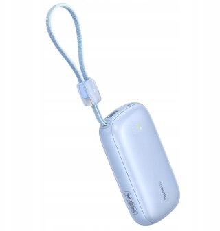 Powerbank Baseus EnerFill FC21 20000 mAh 22,5 W USB-A USB-C niebieski z odłączanym kablem Lightning BASEUS