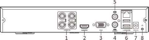 Rejestrator 5w1 Hilook 4 kanałowy 5MP DVR-204Q-M1 (E) HILOOK