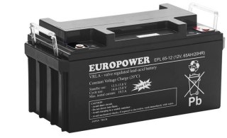 Akumulator AGM EUROPOWER serii EPL 12V 65Ah (Żywotność 15 lat) EUROPOWER