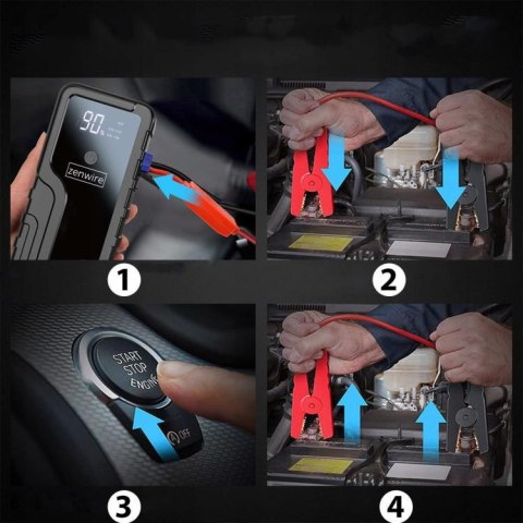 Booster Jump Starter 6400 mAh Powerbank Samochodowy Zenwire CY16 ZENWIRE