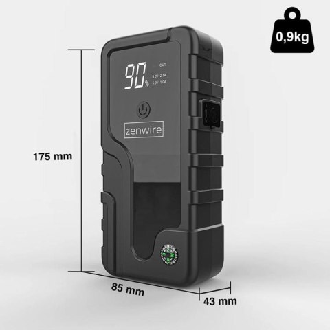 Booster Jump Starter 6400 mAh Powerbank Samochodowy Zenwire CY16 ZENWIRE