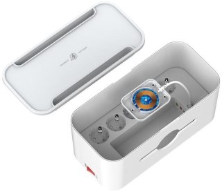 LISTWA ANTYPRZEPIĘCIOWA Z ZABEZPIECZENIEM Energizer 5x SCHUKO 2x USB-A 1x USB-C 2500W 10A KABEL 2M ENERGIZER