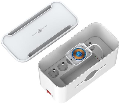 LISTWA ANTYPRZEPIĘCIOWA Z ZABEZPIECZENIEM Energizer 5x SCHUKO 2x USB-A 1x USB-C 2500W 10A KABEL 2M ENERGIZER