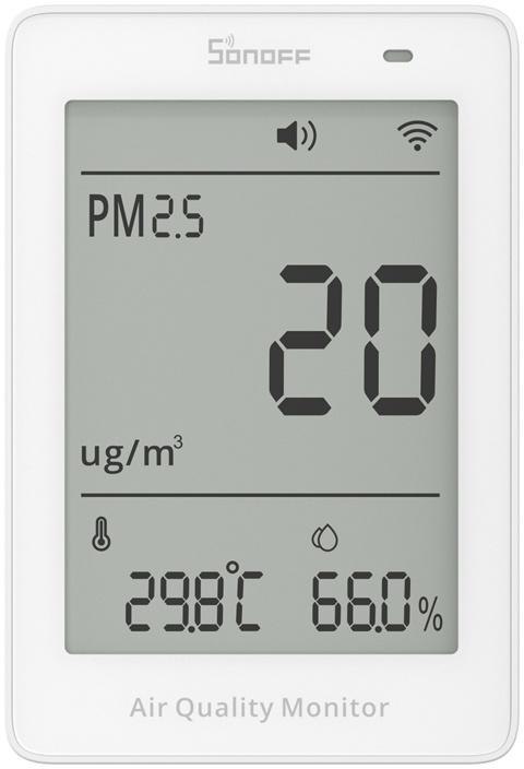 Miernik jakości powietrza WiFi LCD Sonoff AirGuard PM2.5 SAWF-07P SONOFF