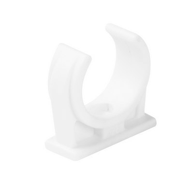 Uchwyt do rur elektroinstalacyjnych półotwarty BIAŁY U-22 (PACZKA 100szt.) STASIŃSKI SP. Z O.O.