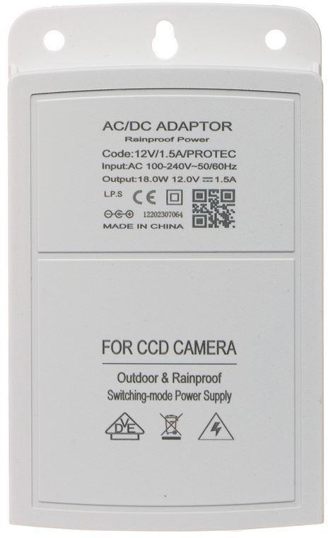 ZASILACZ PROTEC 12V/1.5A 1749 DELTA