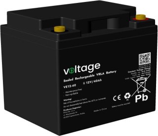 Akumulator AGM Voltage 12V 40Ah VE12-40 (Żywotność 6-9 lat) VOLTAGE